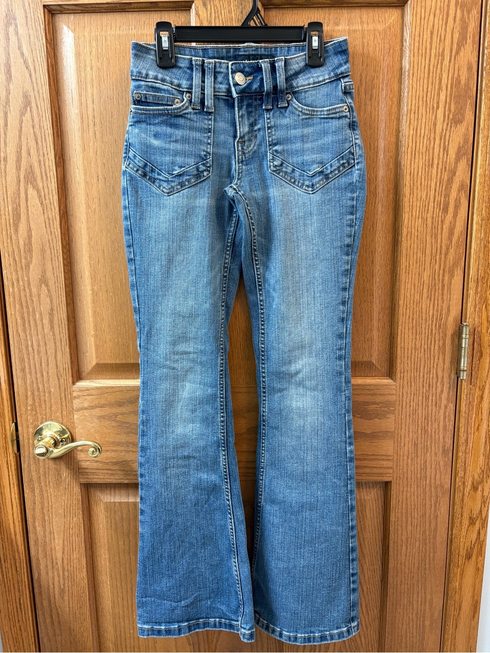 Aeropostale Medium Blue Flare Jeans - Wide Leg